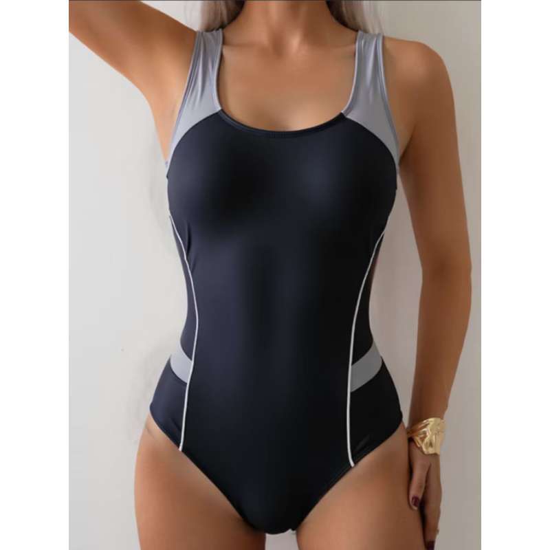 Damen Sportlicher Badeanzug mit Hoch elastischem Material Echo Archiv