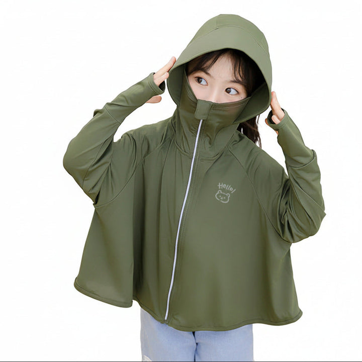 Damen leichte UV-Schutzjacke mit Reißverschluss Echo Archiv