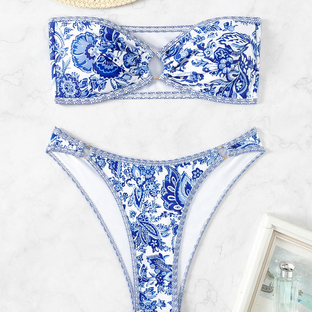 Damen Bandeau Badeanzug Set Echo Archiv