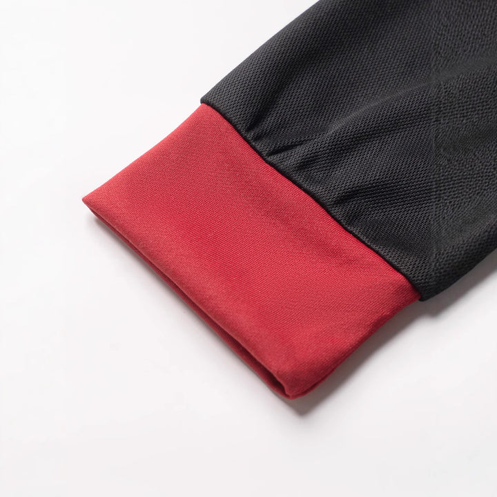 Herren Langarm Poloshirt mit Kontrastdetails Echoarchiv