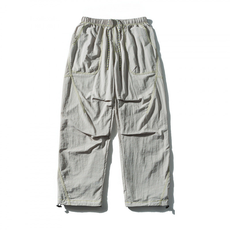 Unisex Weit geschnittene Outdoor-Hose mit elastischem Bund, Tunnelzug und verstellbarem Beinabschluss Echo Archiv