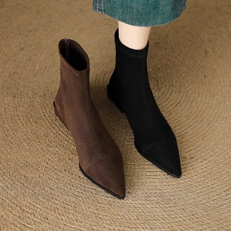 Damen Elegante spitze Stiefeletten mit flexiblem Schaft Echo Archiv