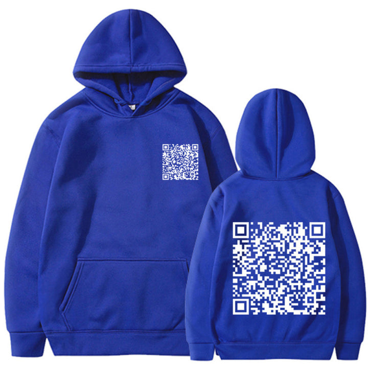 Damen Sportlicher Kapuzenpullover mit QR-Code Echoarchiv