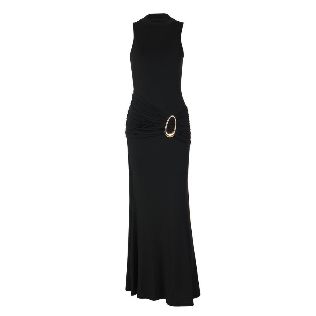 Damen Langermiges Maxikleid mit raffiniertem Raffungselement Echo Archiv