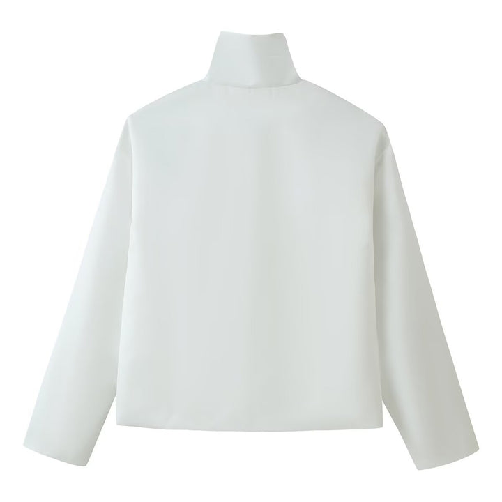 Damen Kurzer Blouson mit Stehkragen und dekorativen Knebelverschlüssen Echo Archiv