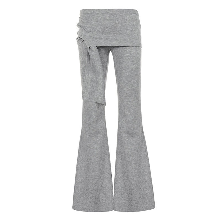 Damen Flair-Loungehose mit Wickelbund, Bindeschal und weitem Schlag Echo Archiv