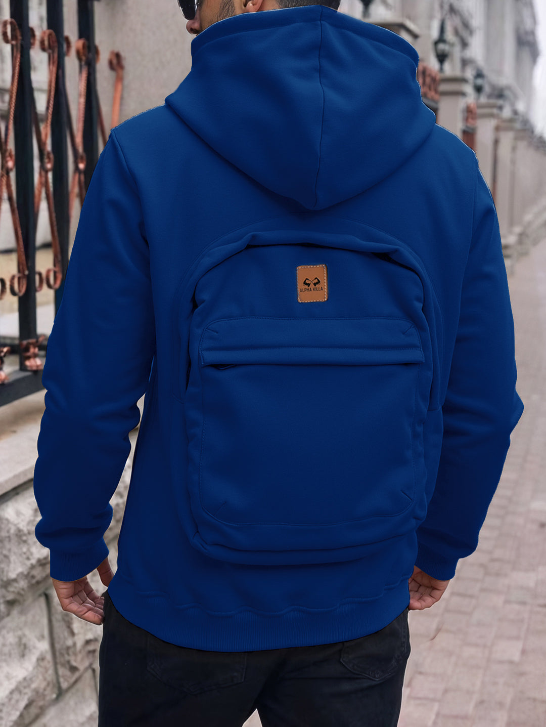 Herren Modische Kapuzenjacke mit praktischen Taschen Echo Archiv