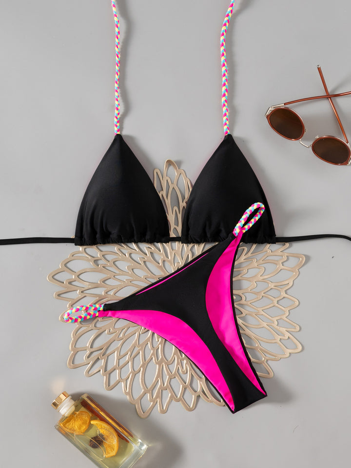 Damen Triangel-Bikini mit bunten Akzenten Echo Archiv