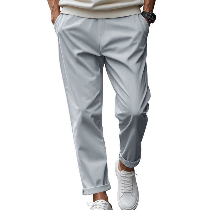 Herren elegante Chino-Hose mit bequemem Bund und modischem Schnitt Echoarchiv