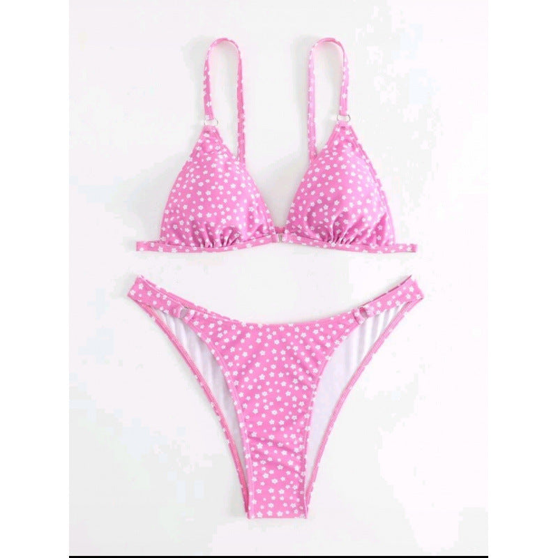 Damen Triangel-Bikini mit verspieltem Muster Echo Archiv