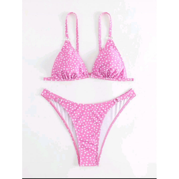 Damen Triangel-Bikini mit verspieltem Muster Echo Archiv