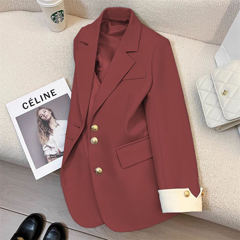 Damen Eleganter Blazer mit Goldknopfdetails Echo Archiv