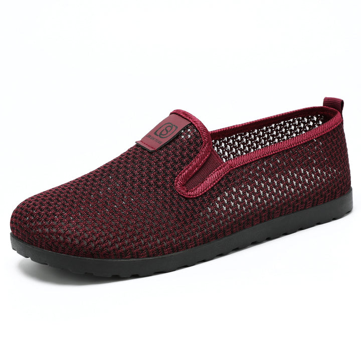 Damen nan atmungsaktiver gestrickter Slipper mit elastischem Einstieg und dämpfender EVA-Laufsohle Echo Archiv