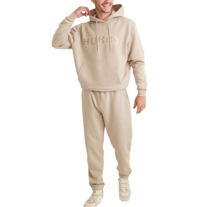 Herren Kapuzenpullover mit stilvollem Schriftzug Echoarchiv