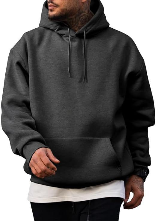Herren Hoodie mit geräumiger Kapuze und Kängurutasche Echoarchiv