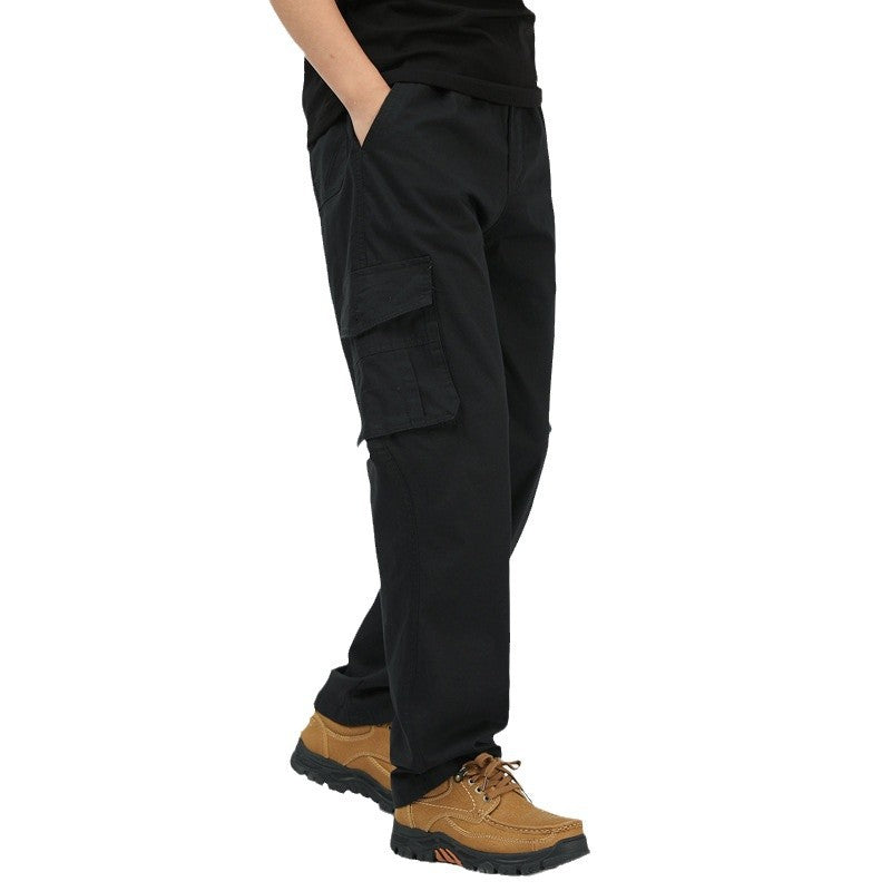 Herren utilitaristische Cargohose mit geradem Schnitt und Multifachtaschen Echo Archiv