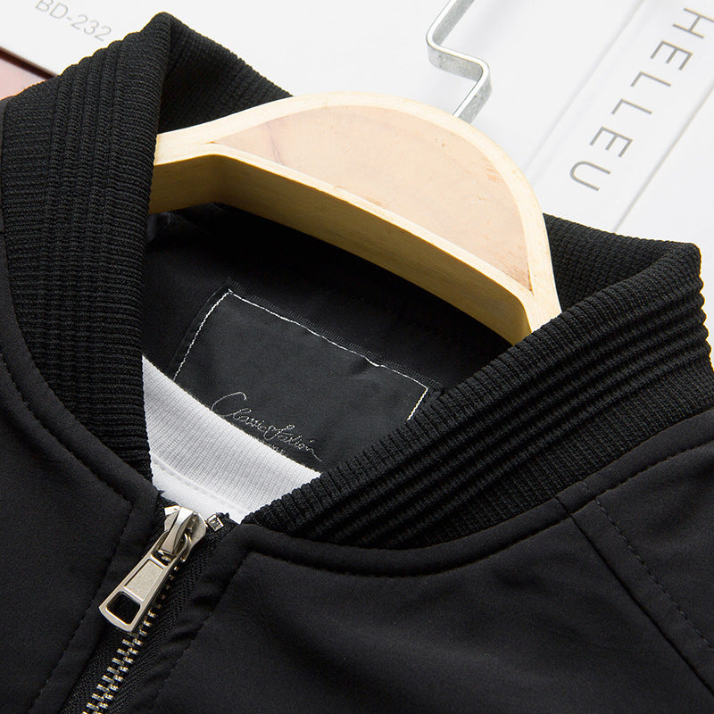 Herren Modische Bomberjacke mit elastischen Bündchen Echo Archiv
