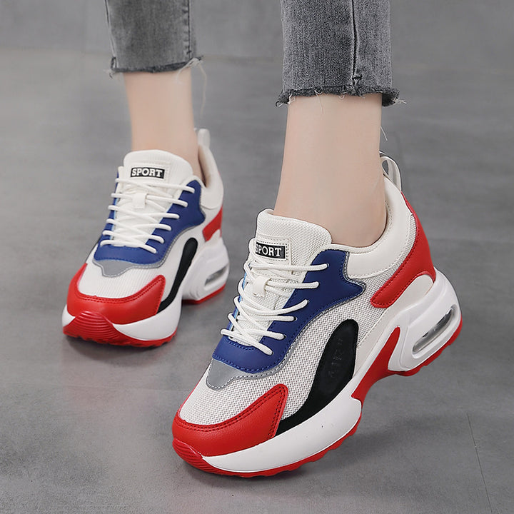 Damen nan dynamischer Retro-Sneaker mit sichtbarer Fersen-Dämpfung, strukturiertem Mesh-Obermaterial und Zuglasche Echo Archiv