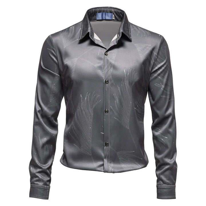 Herren Hemd mit elegantem Muster und modernem Glanz Echoarchiv