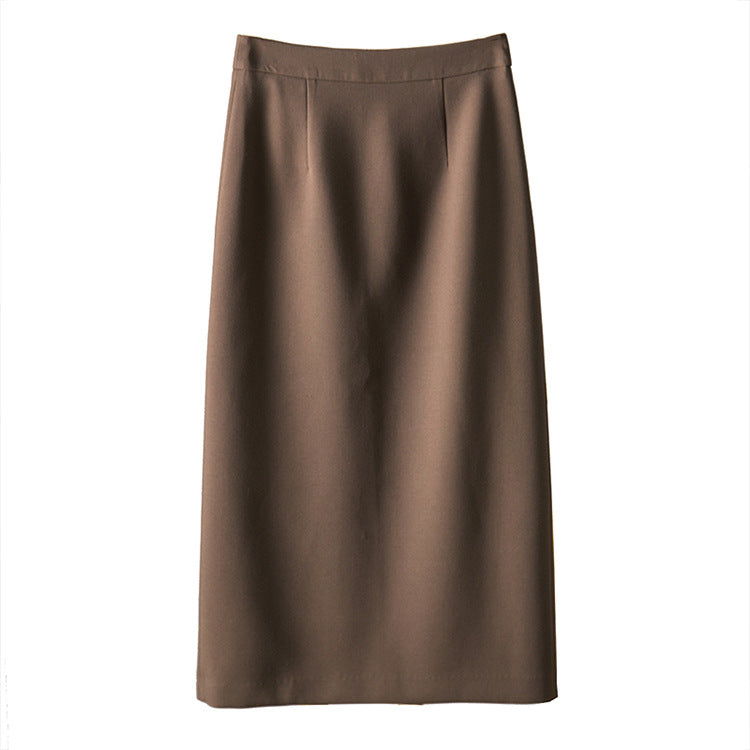 Damen Eleganter Midirock mit hoher Taille Echoarchiv