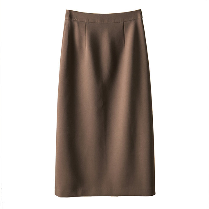 Damen Eleganter Midirock mit hoher Taille Echoarchiv