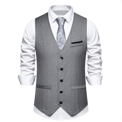 Herren elegante Anzugweste mit feiner Struktur und hochwertigem Material Echoarchiv