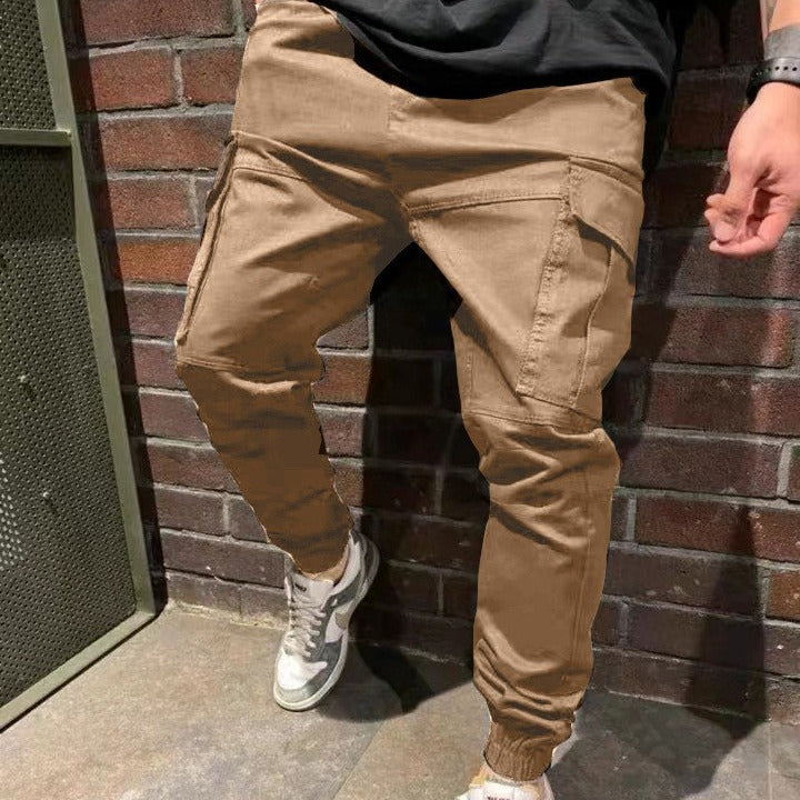 Herren Cargo-Hose mit Seitentaschen und elastischem Bund Echoarchiv