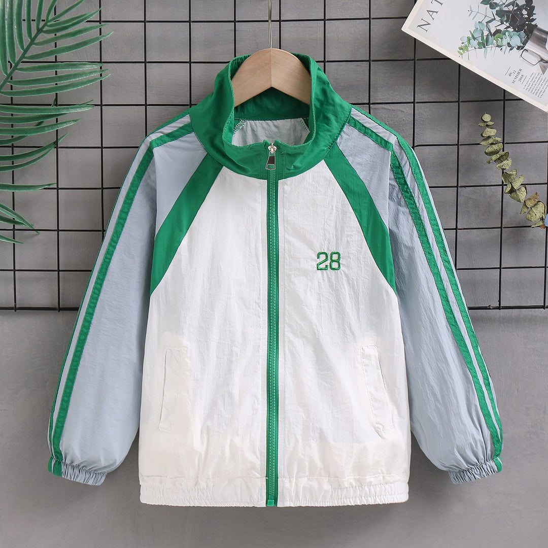 Damen nan sportlicher Retro Windbreaker mit Stehkragen und Raglanärmeln Echo Archiv