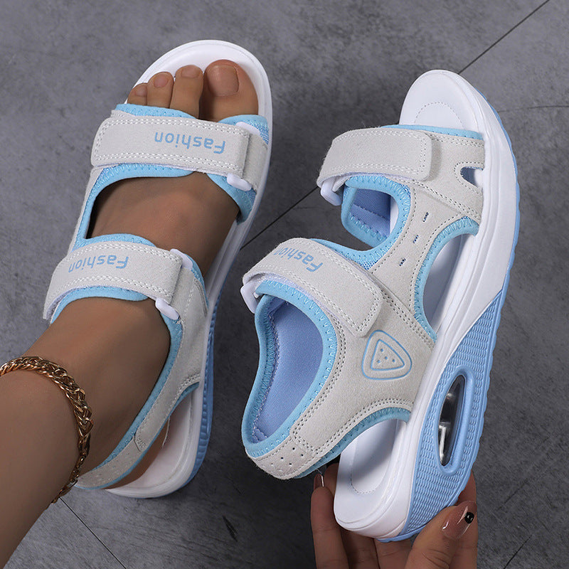 Damen Sportliche Sandalen mit ergonomischer Unterstützung und verstellbarem Klettverschluss Echoarchiv
