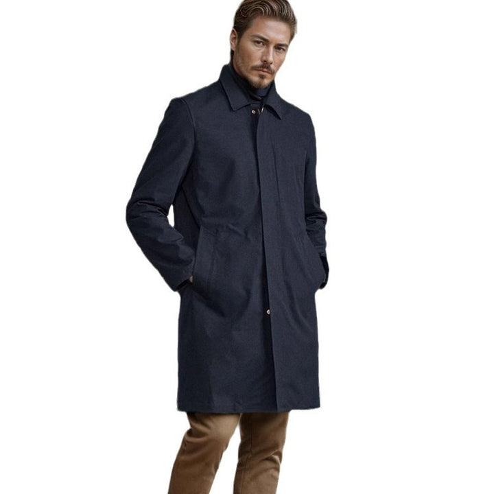 Herren zeitlos eleganter Mantel mit praktischen Taschen Echoarchiv
