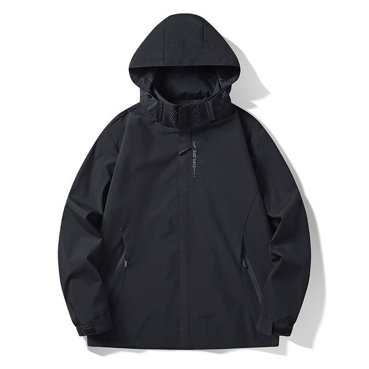 Herren Leichte Softshell-Funktionsjacke mit atmungsaktivem Meshfutter und verstellbarer Kapuze Echoarchiv