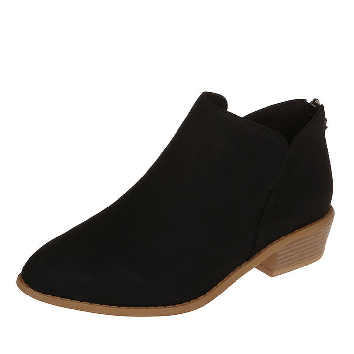 Damen nan spitz zulaufende Schlupf-Ankleboots mit kleinem Blockabsatz und ergonomischem Komfortfußbett Echo Archiv