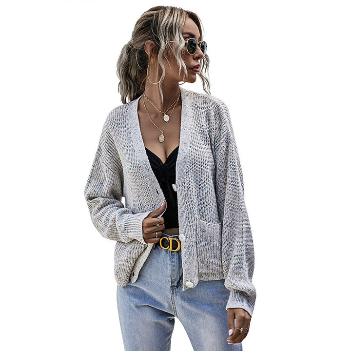 Damen Lässige Strickjacke mit Taschen und Knopfdetails Echo Archiv