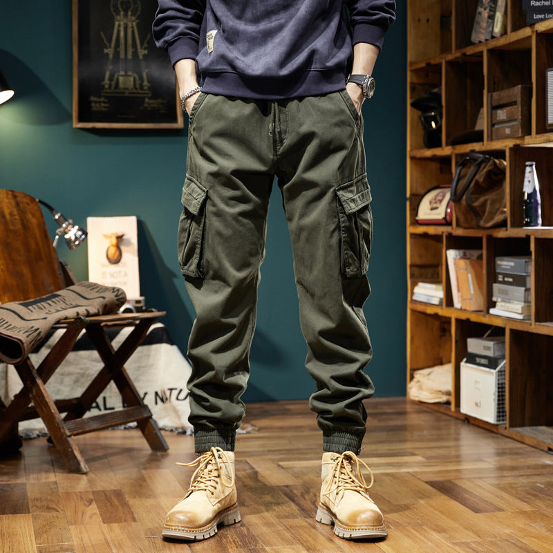 Herren Cargo-Joggerhose mit elastischem Bund, mehreren Utility-Taschen und gerippten Abschlüssen Echo Archiv