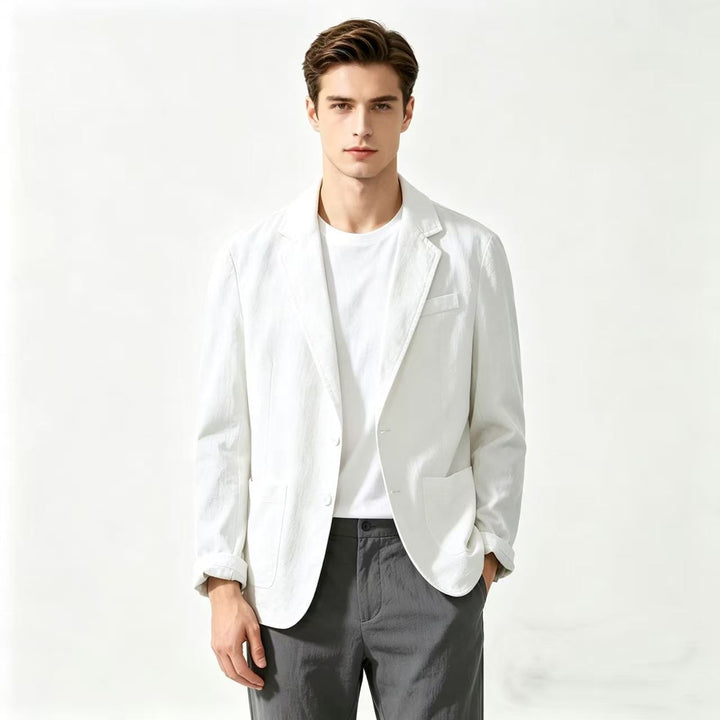 Herren nan leichter Leinenblazer mit modernem Slim-Fit Schnitt Echo Archiv