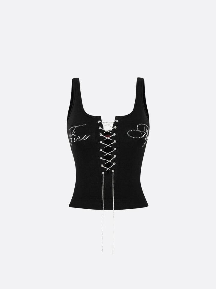 Damen Elegantes Knotentop mit perlenverzierten Details Echo Archiv