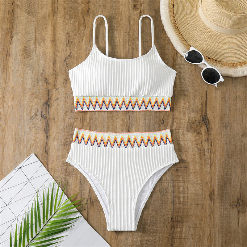 Damen Bikini-Set mit modischem Streifenmuster und hochwertigem Material Echo Archiv