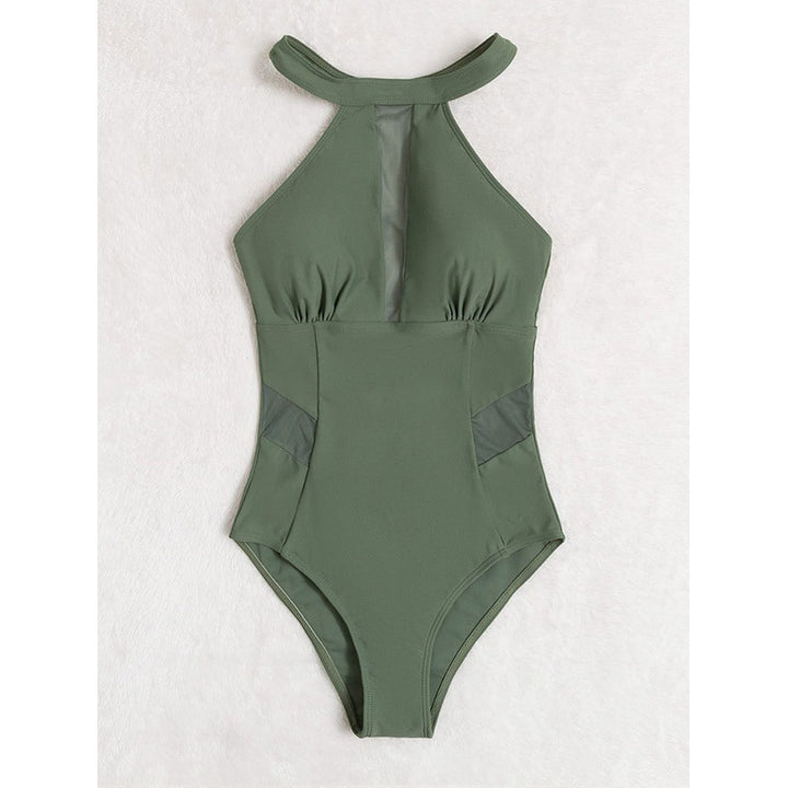 Damen Sportlicher Badespielanzug mit transparenten Einsätzen Echo Archiv