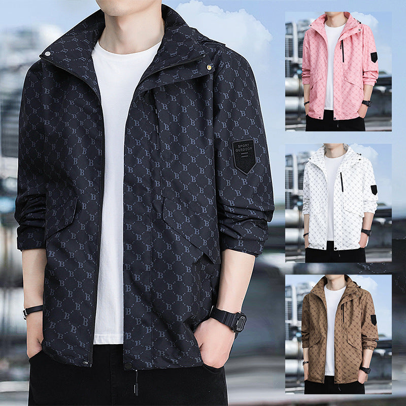 Herren Modische Leichte Outdoorjacke Echoarchiv
