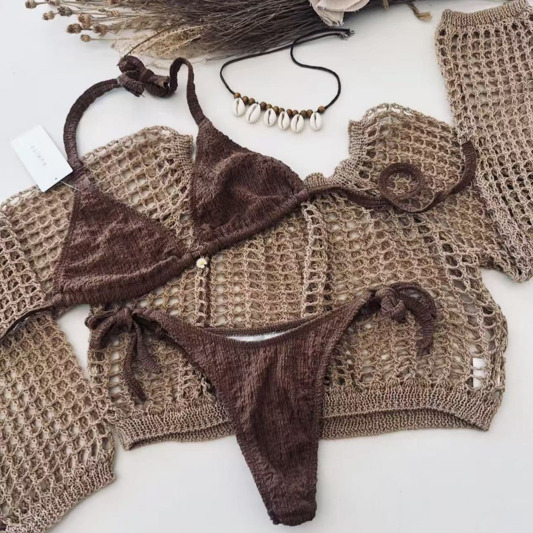 Damen Bikiniset mit transparenter Overlayer Echo Archiv