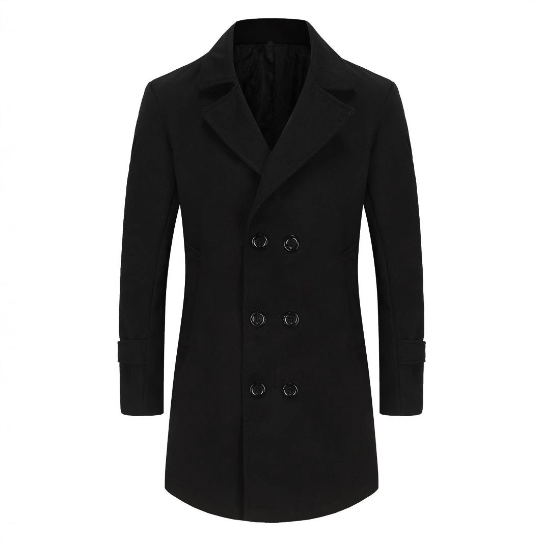 Herren eleganter Woll-Doppelmantel Echoarchiv