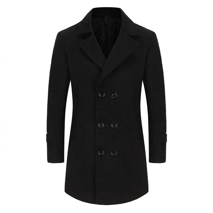 Herren eleganter Woll-Doppelmantel Echoarchiv