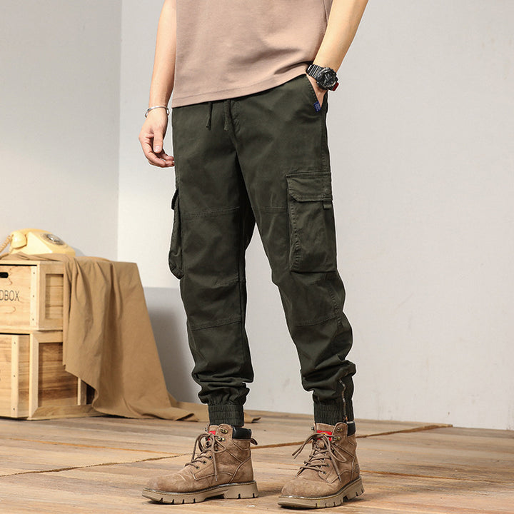 Herren vielseitige Maxcargo-Hose im urbanen Stil mit elastischem Bund und mehreren Taschen Echoarchiv