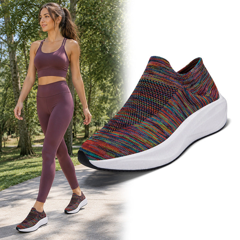 Damen Strick-Slip-On Sneaker mit ergonomischer Komfort-Sohle Echoarchiv