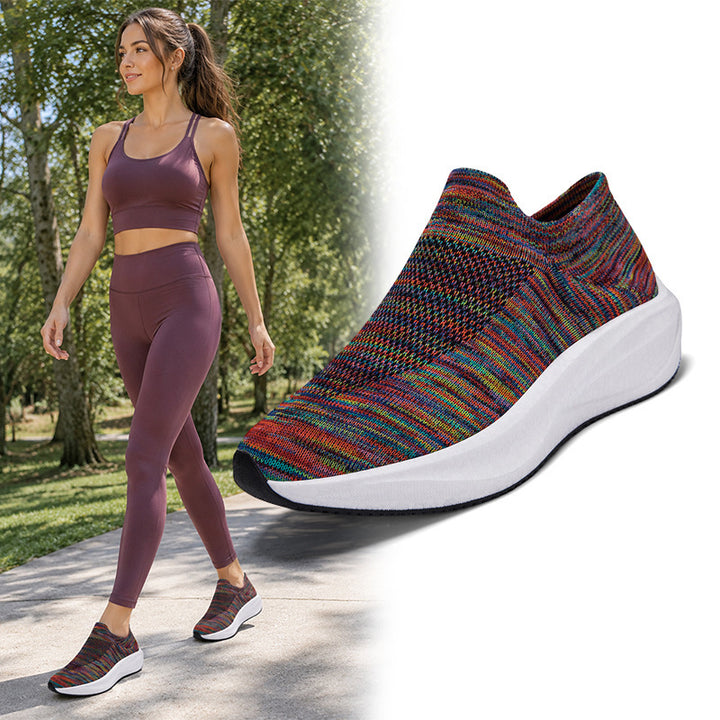 Damen Strick-Slip-On Sneaker mit ergonomischer Komfort-Sohle Echoarchiv