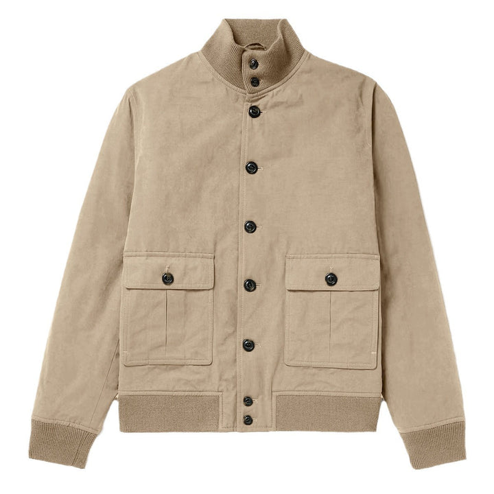 Herren modische Wildlederjacke mit strukturiertem Design Echoarchiv