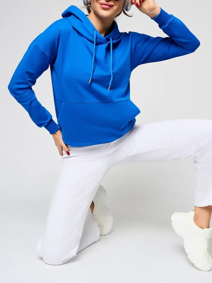 Damen Sportlicher Kapuzenpullover