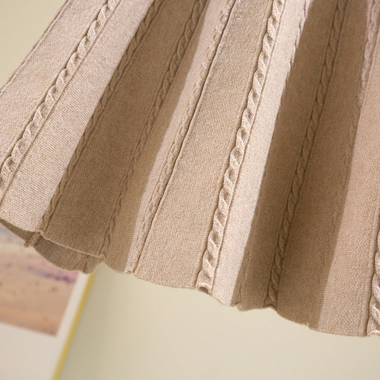 Damen Plissierter Strickrock mit hohem Bund Echo Archiv