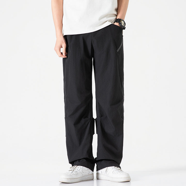 Herren Multifunktionale Tech‑Cargo‑Hose mit seitlichen Zippern, elastischem Bund und taktischen Pattentaschen Echo Archiv