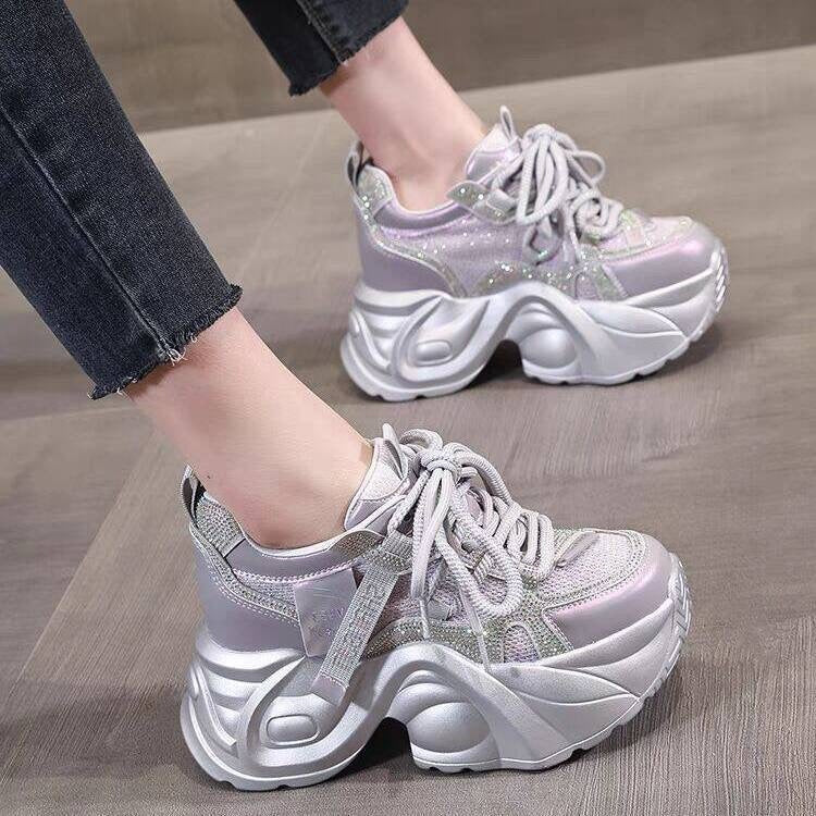 Damen Chunky Sneakers mit reflektierenden Elementen und innovativer Dämpfung Echo Archiv